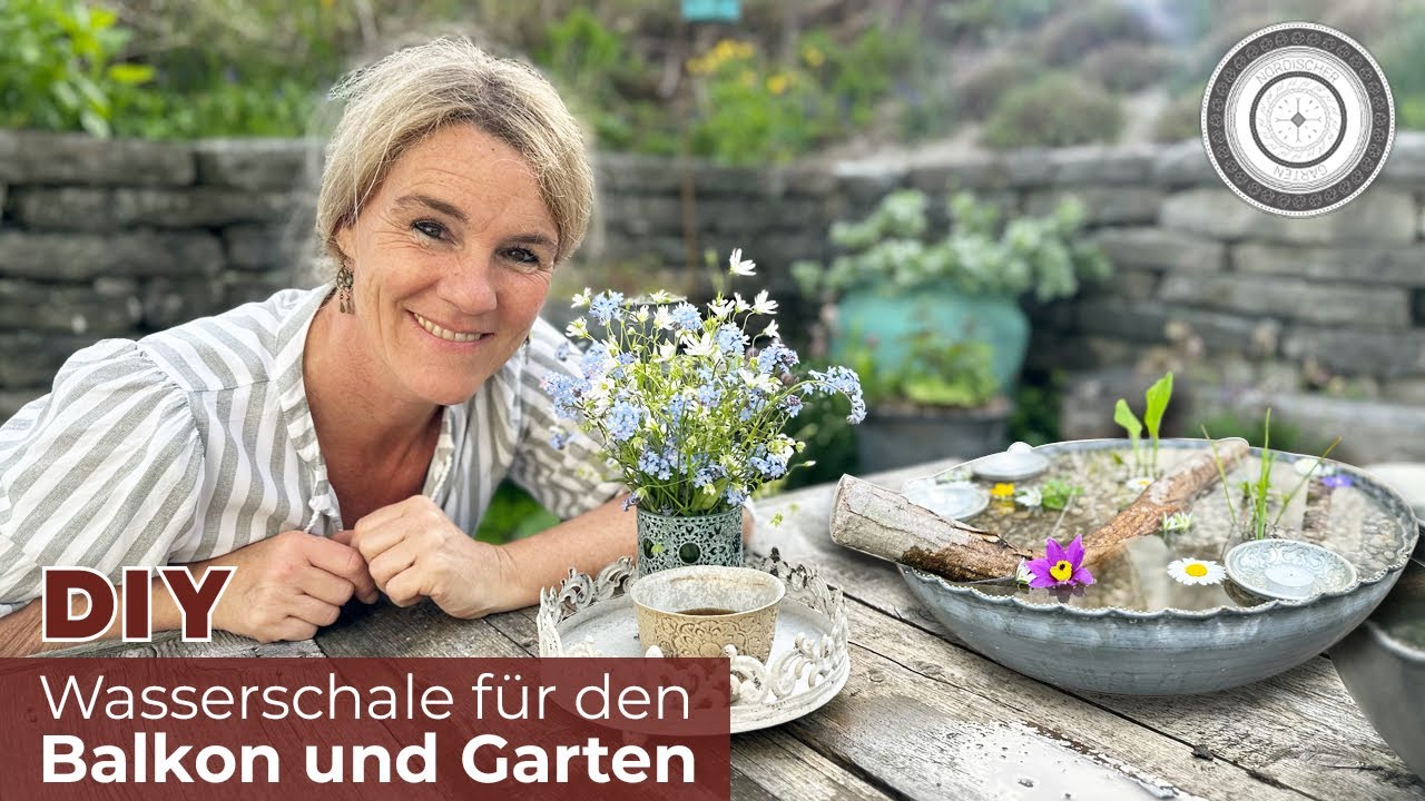DIY - MINITEICH, WASSERGARTEN für Balkon, Terrasse oder Garten - so einfach gehts👍🏻
