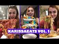 A full day of eating in nyc bagels pizza chinatown costco etc  karissaeats compilation vol 1