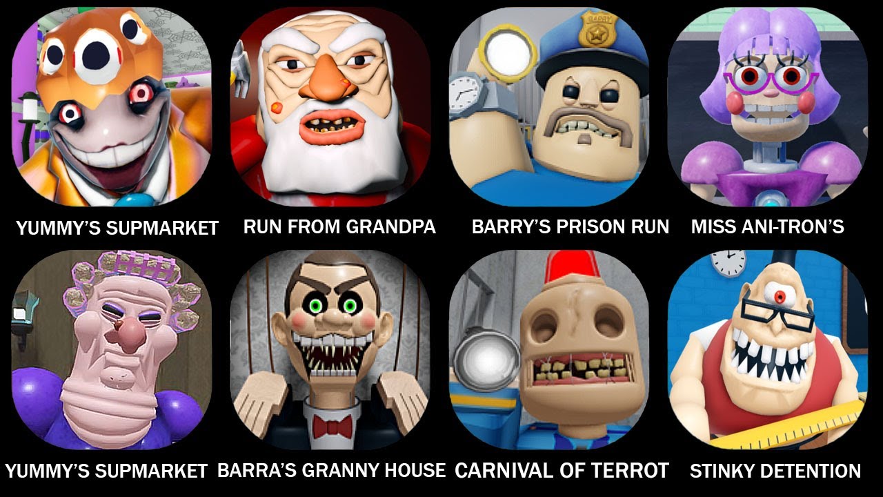 ESCAPE MR YUMMY'S SUPER MARKET HALLOWEEN MODE, RUN FROM GRANDPA, BARRY'S PRISON RUN