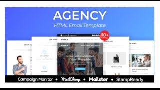 Agency - Responsive Email Template 30+ Modules - StampReady  | Themeforest Templates