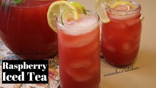 OMG!! The most Refreshing Iced Tea Recipe I Raspberry Iced Tea Recipe I Nanaaba's sweet sun Tea