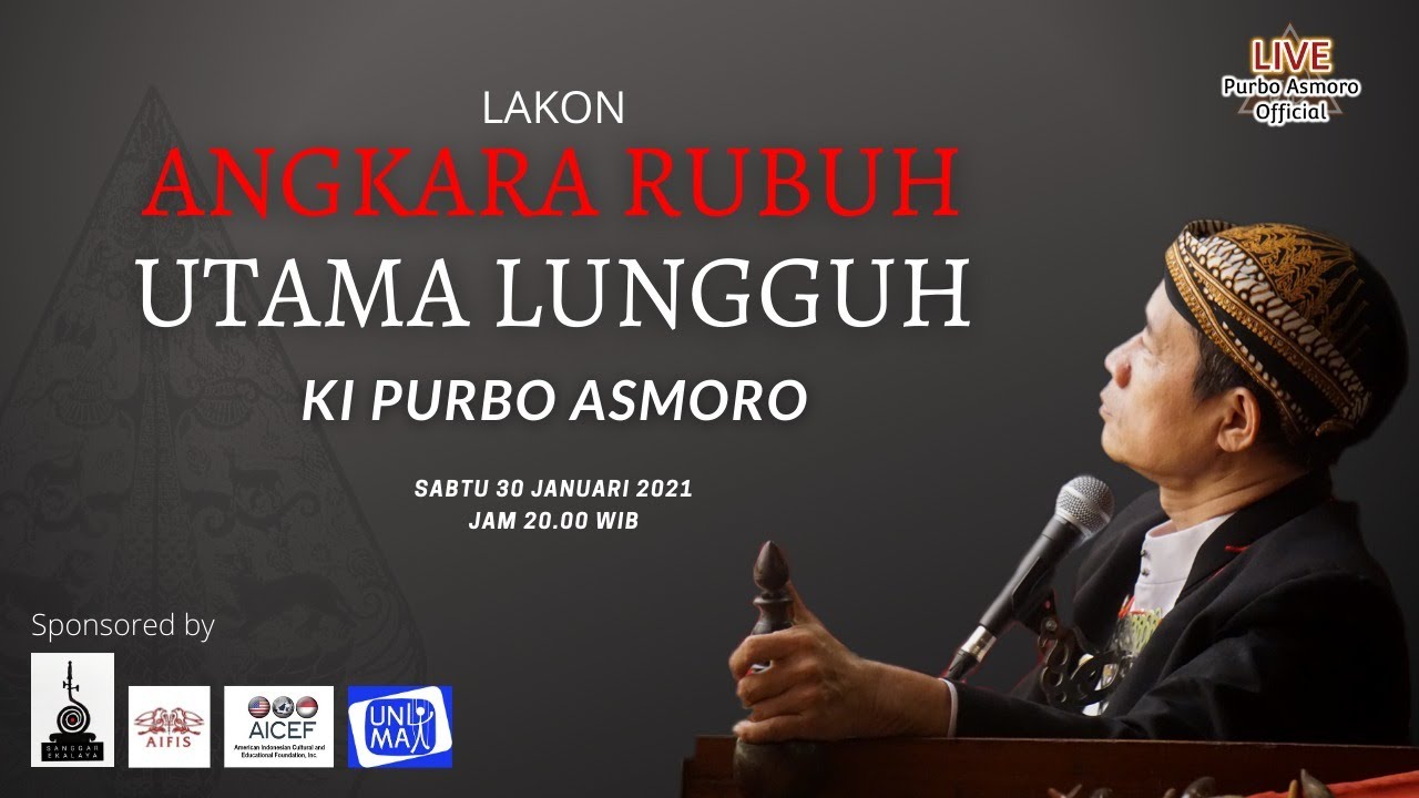 #LiveStreaming Wayang Kulit KI PURBO ASMORO LAKON ANGKARA RUBUH UTAMA LUNGGUH
