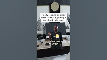 Finally sending an email after 3 weeks & getting a reply back right away