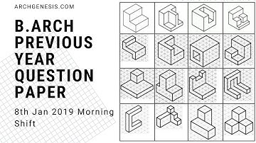 b arch exam preparation | JEE Paper 2 2019 Solved B.ARCH/B.PLANNING Part-2| B.Arch paper Explained