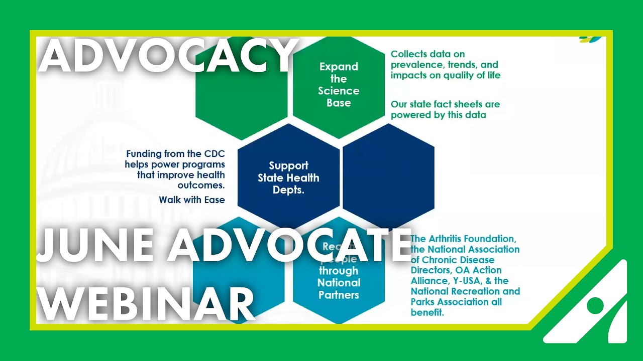 June Advocate Webinar: What is the CDC Arthritis Program?
