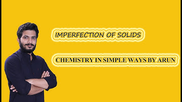 Imperfection of solids