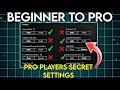 Beginner To Pro 🔥 Secret Settings That Pros Don’t Tell You! 🤫 | Instantly Improve Your Gameplay!