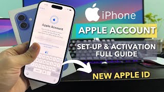 How to setup iphone 16 for the 1st time with New Apple ID - Correct way