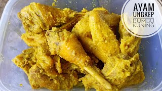 RESEP DAN CARA MEMBUAT AYAM BUMBU KUNING || Bumbu Meresap sampai ke tulangnya. 