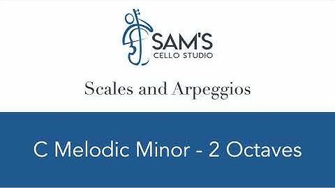 C Melodic Minor Scale and Arpeggio 2 Octaves