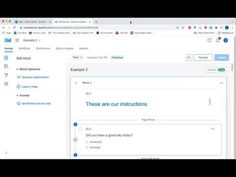 Video: Cum îmbinați blocurile în qualtrics?