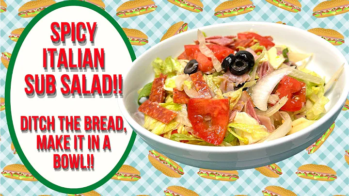 SPICY ITALIAN SUB SALAD!!  DITCH THE BREAD, MAKE I...