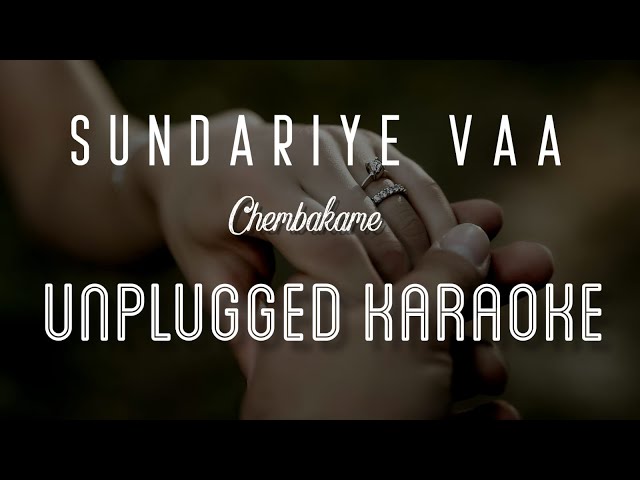 Sundariye Vaa - Chembakame | Karaoke with Lyrics | unplugged | Franco | Sebin Xavier Musical class=