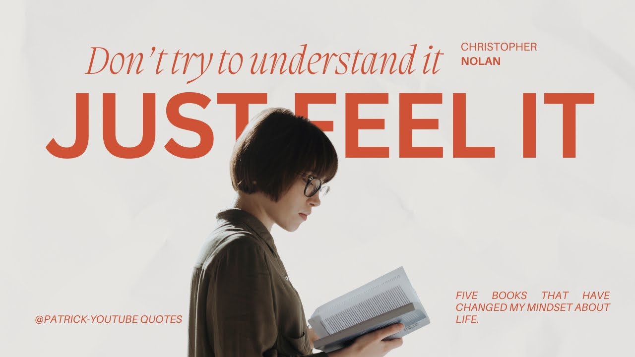 DON’T TRY TO UNDERSTAND IT JUST FEEL IT #mindset #short - YouTube
