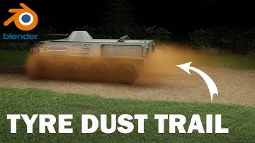 How to Make a Realistic Tire Dust Trail in Blender (Step-by-Step) | Blender Tutorial
