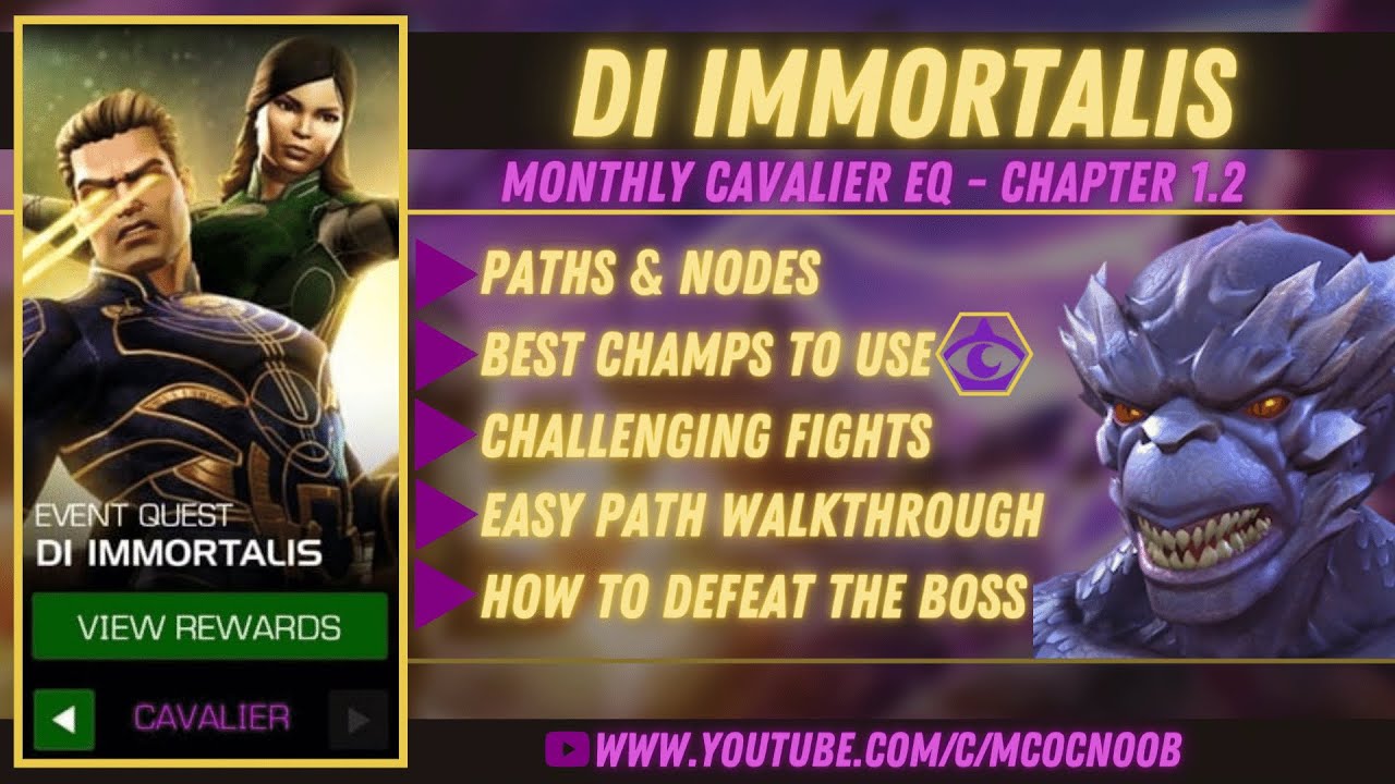 Di Immortalis - Cavalier Event Quest - Chapter 1.2 - Dragon-Man - MCOC - Nov 2021