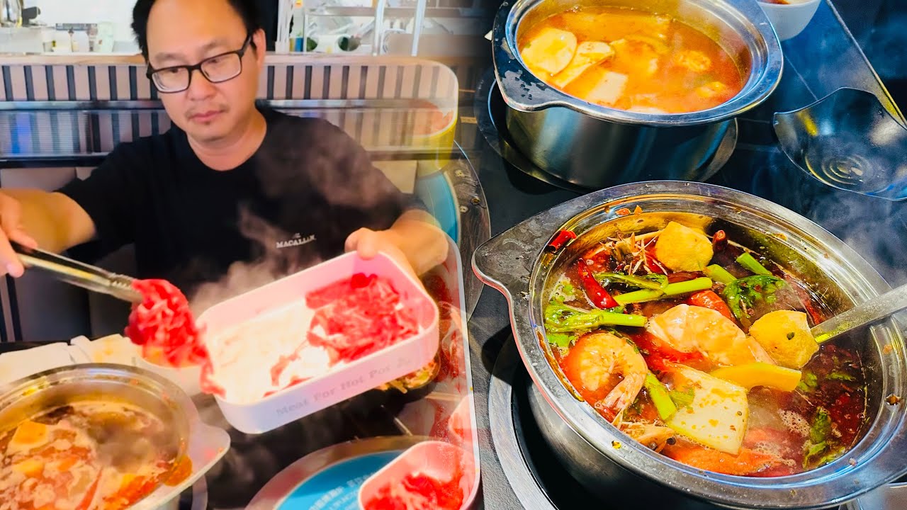 ALL YOU CAN EAT KOREAN BBQ & HOTPOT BUFFET CONVEYOR BELT TRAIN STYLE