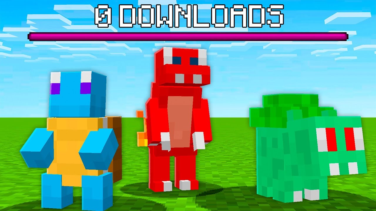MODS POKÉMONS COM 0 DOWNLOADS NO MINECRAFT!