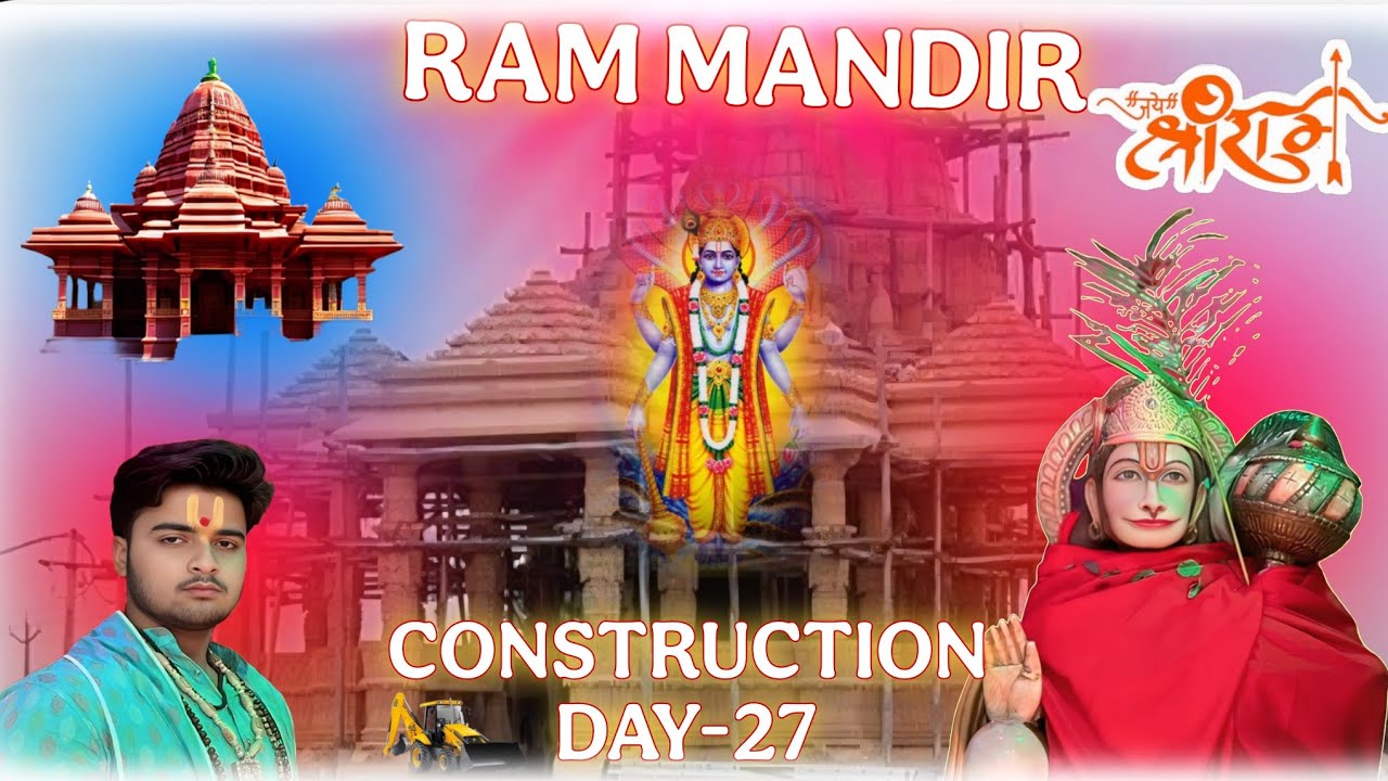 DAY- 27 🛕Finally Ram Mandir Ka पिलर का काम Kam Shuru Ho Gaya🚩 