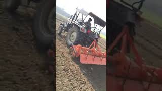 Eicher 333 super plus in 8 feet rotavator | 36 एचपी ट्रैक्टर ने आराम से 8 फुट का रोटावेटर को चलाया |