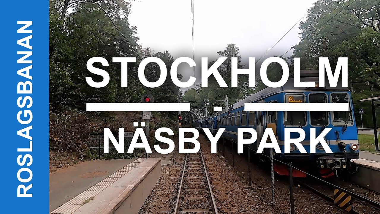 TRAIN DRIVER'S VIEW: Stockholms Östra-Näsby Park (narrow gauge)