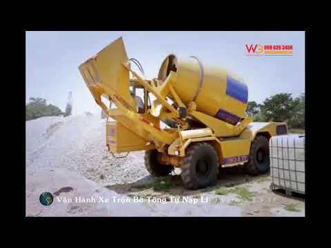 Video Vận Hành Xe Trộn Bê Tông Tự Nạp Liệu Carmix 3.5 TT - youtube