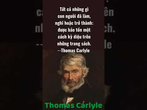 Video Triết gia, nhà văn châm biếm Thomas Carlyle #shorts... - youtube