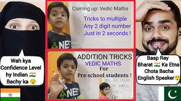Teach Basic Addition to Pre School Students | Traditional vs Quickest Way | Vedic Math Tricks | Kids
