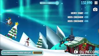 Skiing on a Christmas Tree || Ski Safari screenshot 3