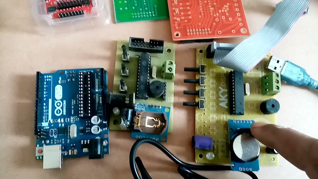 PCB (Printed Cercuit Board) Of  Atmega 328 PU And Parts At Whattsapp 0345-3050165