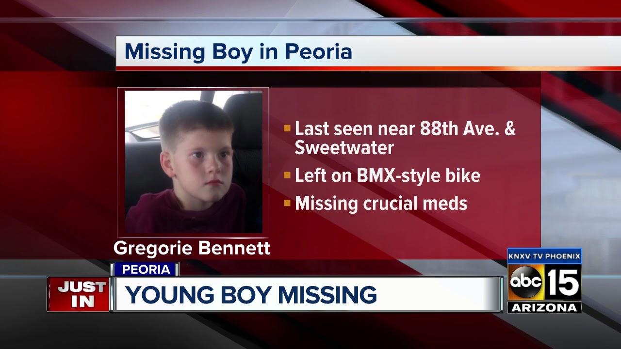 Peoria police seek public's help in locating missing boy - YouTube