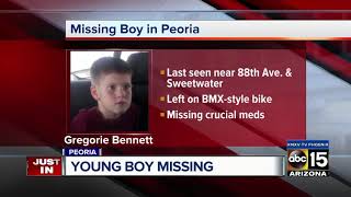 Peoria police seek public's help in locating missing boy
