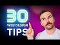 30 web design tips in 11 minutes