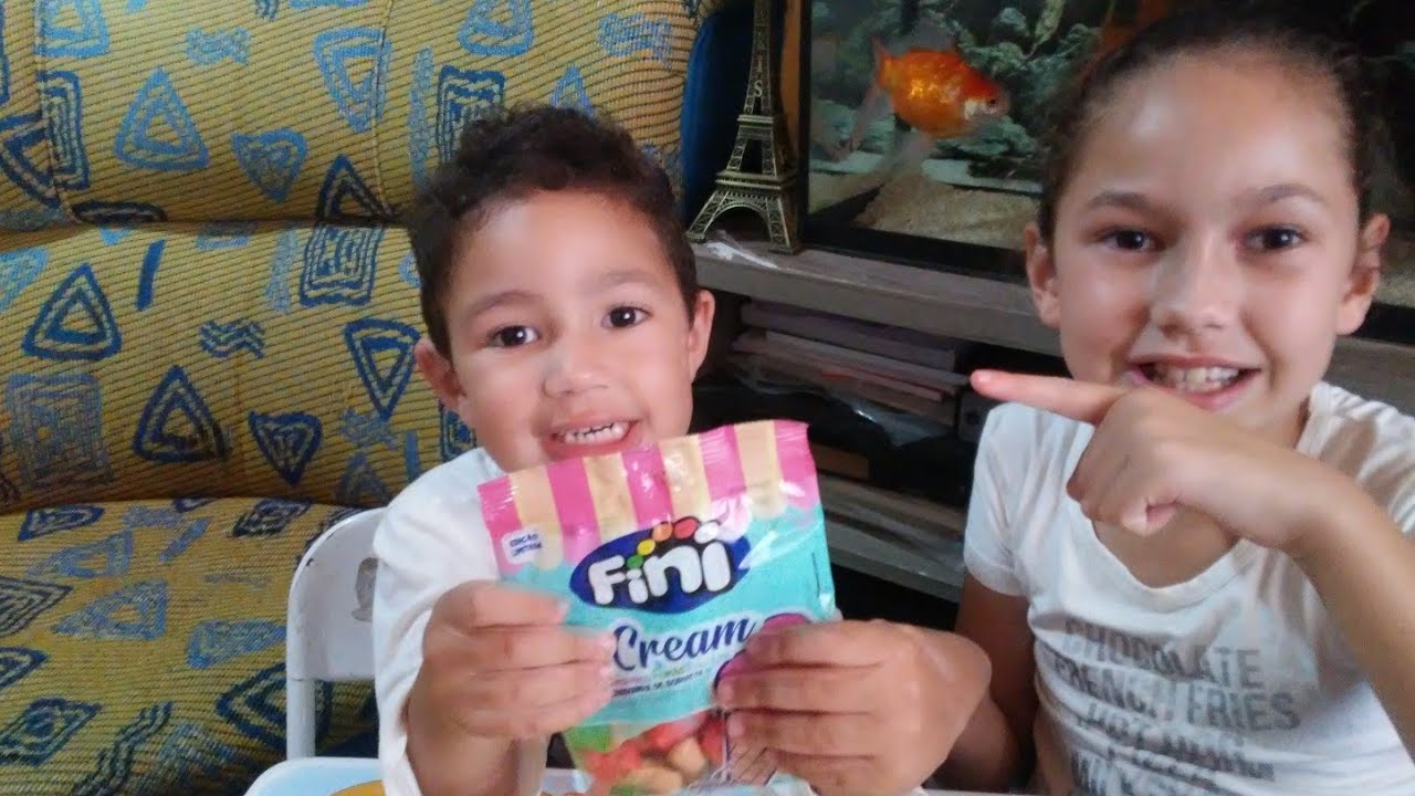 EXPERIMENTANDO DOCE FINI SORVETINHO... Bala de gelatina Ice Cream.🍦