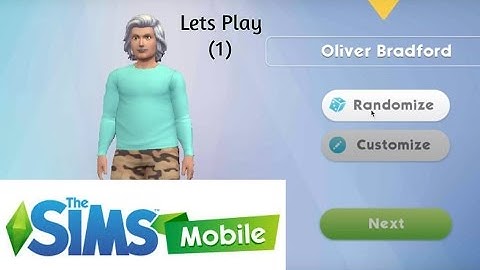 Lets Play: Sims Mobile (Part 1 :Creating a sims:)