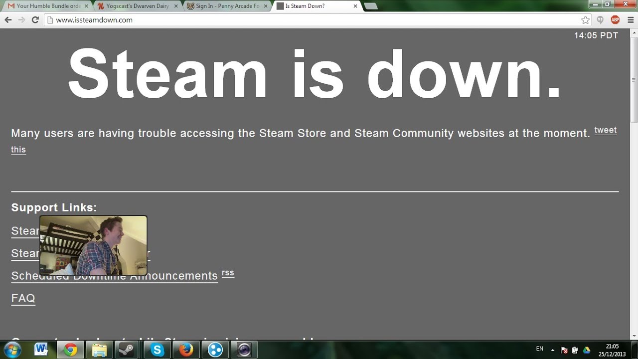 is steam down is steam down