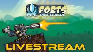 Forts Pro League Season 2... START! - Forts RTS - Livestream