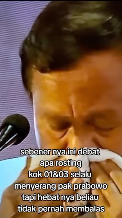 Pak Prabowo Menangis saat debat Capres 2024🥺🥺 #debatcapres2024 #debatcapres