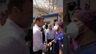 Στιγμιότυπα από την επίσκεψη του Στέφανου Κασσελάκη στο νοσοκομείο Ιεράπετρας