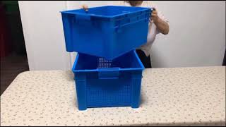 Strobigo Stacking Plastic Mesh Crate Bx0362