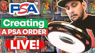 Creating a PSA Order and Grading Sports Cards Live w/ PSA COLLECTOR!