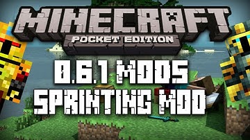 Minecraft PE 0.6.1 Sprinting Mod