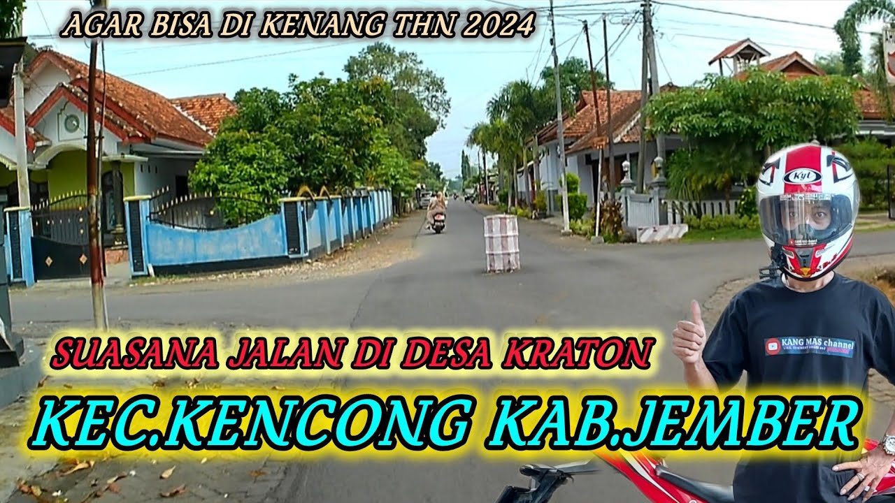 suasana jalan di desa kraton kec.kencong kab.jember