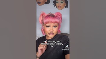 BLONDE BROWS HAVE MORE FUN #fauxbleachedbrows #bleachedbrows #blondebrows #coloredbrows #pinkhair