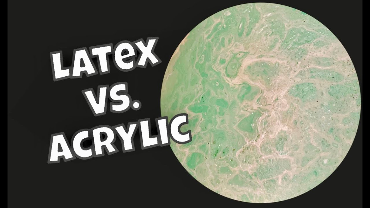 Can you use LATEX paint in place of ACRYLIC paint? Paint Pour Part 1