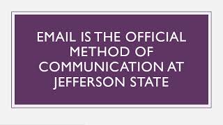 Welcome to Jeff State!