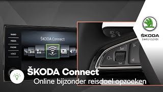 ŠKODA Connect - Online bijzonder reisdoel opzoeken (spraak) screenshot 3