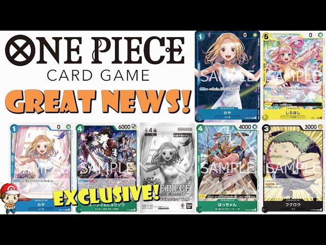 Great New One Piece TCG Promos Revealed! Kaya, Shirahoshi