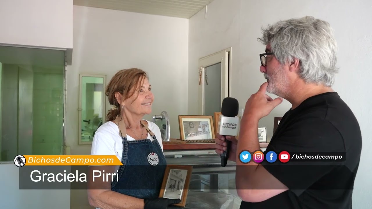 Graciela Pirri,  fundadora de la fábrica de chacinados y ahumados Nigo en Luis Beltrán, Río Negro