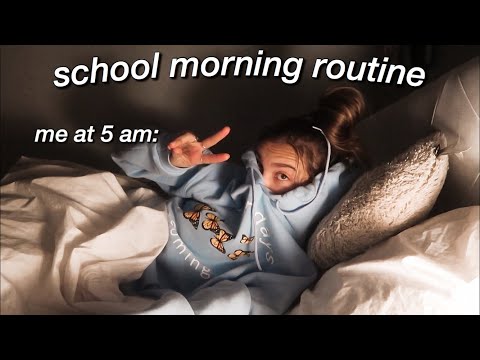 an average high school morning routine